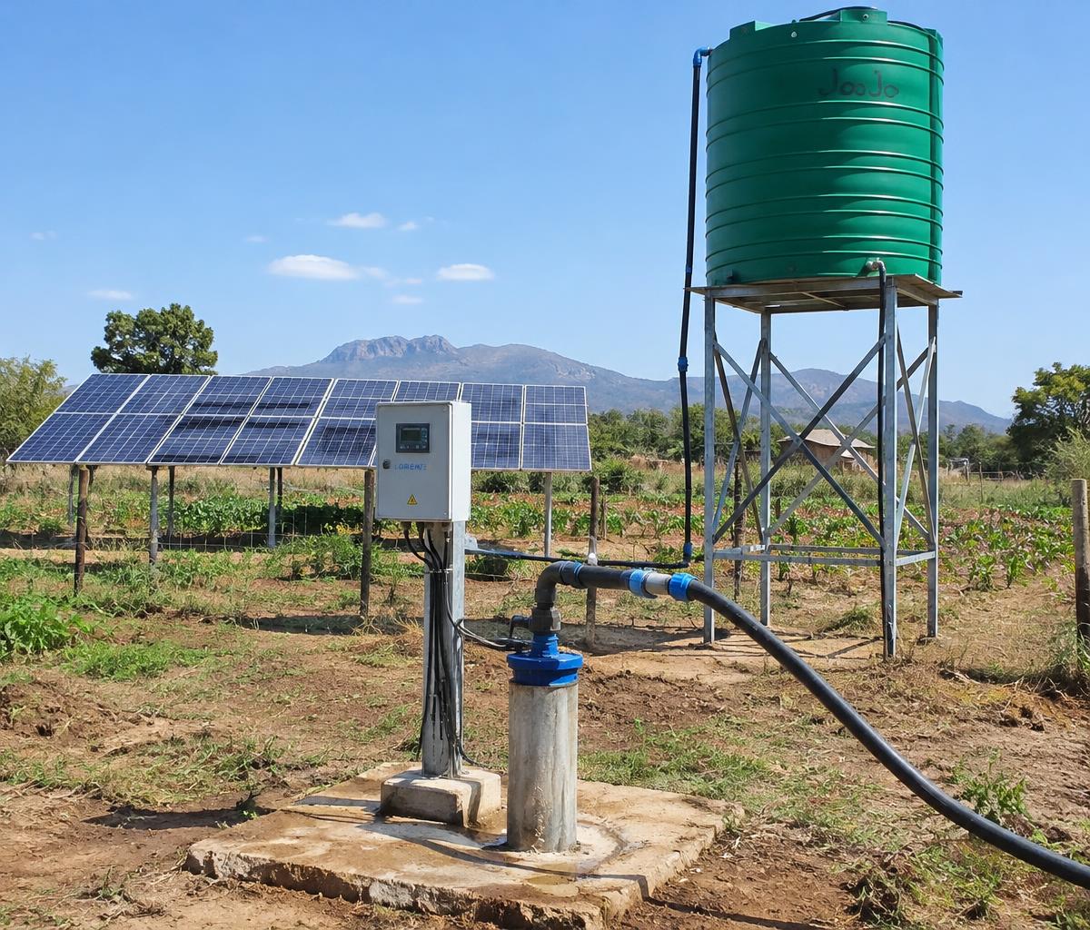 Solar pump & tank